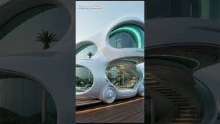 Futuristic house design that doesn't feel real. Pt 27 #futuristichouse #eleganthomes #modernhouse