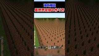【海外検証】真っ白な空間作れるという海外の動画は本当なのか！？【マイクラ】【豆知識 解説 裏技】#Shorts