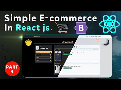 E-commerce App in React js | React js Shopping Cart | Add to cart react |  PART-4