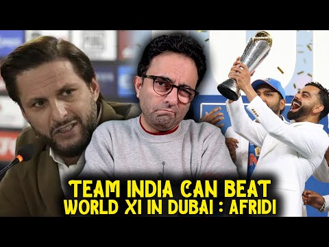 Shahid Afridi believes India Winner of Champions Trophy is strong enough to even beat a "World 11"