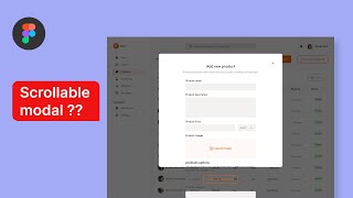 Modal UI design Vertical scroll in Figma  | Scrolling in Figma explained in 4 minutes
