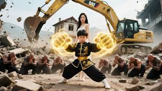 300個惡霸強拆民房，美女即將被挖掘機壓成肉餅，6歲萌娃大顯神通，天降出場擺平所有人！#熱播短劇 #战神 #萌娃 #drama