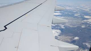 Iceland Air to Reykjavik Boeing 757 FI 307 Nice Sky View冰岛航空波音757 斯德哥尔摩 - 雷克雅未克 天空风景