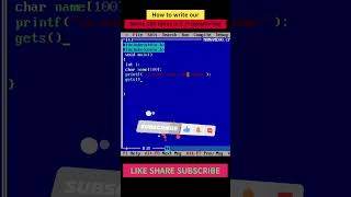😮How to write our Name 100 times in C Programming. TurboC Combiler. Basic Tutorial.#shorts#clanguage