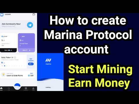 Marina Protocol Mining account Create Marina mining App Marina withdraw Points
