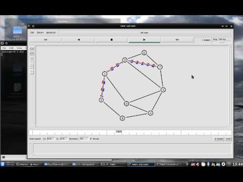 Distance Vector Implementation NS-2.34