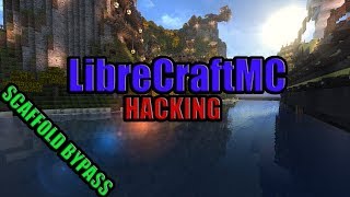 LibreCraftMC SkyWars HACKING | Scaffold OP