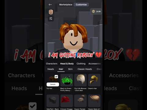 I am Quitting Roblox😭😱 #krishnablox #roblox #quittingroblox #shorts #robux