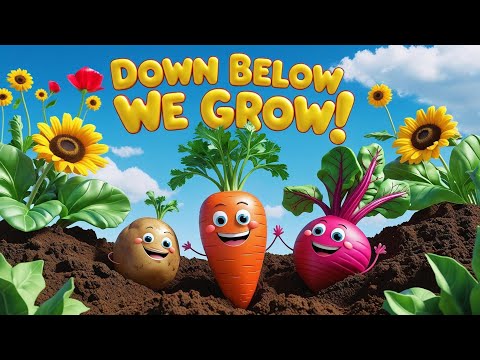 Learn About Root Vegetables! 🥕 Fun Song for Toddlers! Carrots, Potatoes & Beets! 🥔 | Veggie Rhymes