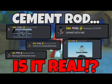 Is the CEMENT ROD REAL? OR A FRUAD | Roblox Fisch