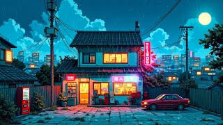 1980 & 90s Lofi Hip Hop Beats 🎳 Retro Vibes & Nostalgic Japanese Town Ambience 🌆 Lofi Rain Playlist