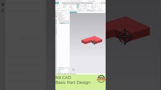 ⚙️ NX CAD Basic Part Design | 3D Modeling Tutorial for Beginners #shorts