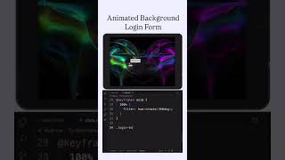 Stunning Animated Background Login Form | HTML CSS UI Design