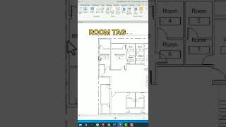 ROOM TAG IN REVIT#bim #revitarchitecture #revittutorials #shorts #short#revit2024 #revit