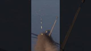 Gunning down an incoming missile. The F-16, thinking quickly, puts its M61 Vulcan to work.