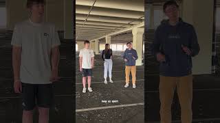 Garage harmony, rewrite the stars #singing #siblings #coversong #rewritethestars #greatestshowman