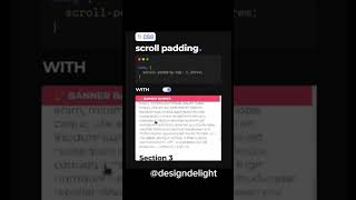 CSS Scroll Padding #coding #webdesign #codinglife #codingmotivation  #viral #softwareengineering