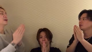 ライブ後のホテルでインライ❤️💜🩵@岸くんの部屋  #number_i #平野紫耀 #岸優太 #神宮寺勇太