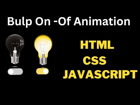 bulp on / of with css and html || bulp on off project