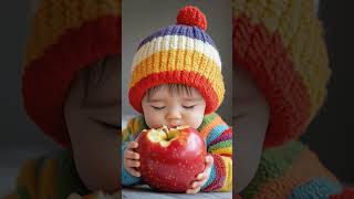 Small Boy Eating An Apple 🍎 😋...#ai#aiforfun#trending #shortsfeed #shorts #funny
