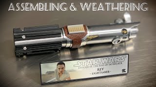 KRsabers "TROS Rey Graflex-Lightsaber" DIY Prop-Kit - Assembling & Weathering (by OxR Creations)