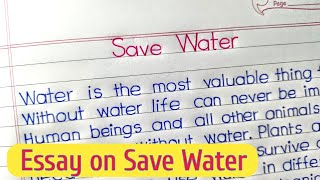 essay on save water in english || paragraph on save water ||save water essay ||