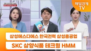 [친절한 종목상담 4989] 삼성에스디에스 한국전력 삼성중공업 SKC 삼양식품 테크윙 HMM