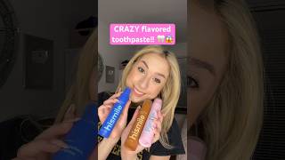 CRAZY flavored toothpaste!! 🦷😱 #shorts #toothpaste #toothcare @HiSmileTV