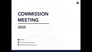 GIC Commission Meeting - May 15, 2025