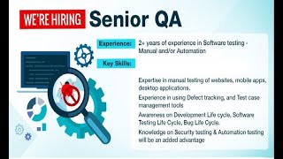 Software Testing Vacancies || Manual testing || Automation Testing Jobs