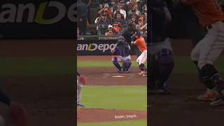 Mauricio Dubon RBI Sacrifice Fly 💪 10-22-23 #mauriciodubon #Sacrifice #texasrangers #houstonastros