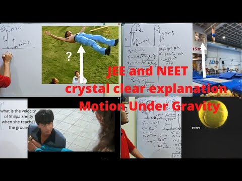 Lecture(6) | Motion Under Gravity with video demonstrations, NEET and JEE level problems |NEET/JEE