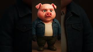 "Not just a pig"#3DCharacter #Shorts #AnimationShorts #PixarStyle #EpicMoment#VeteranPig #HeroLook