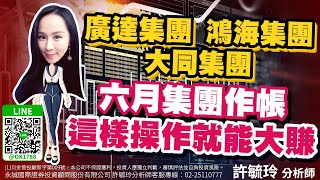 廣達集團 鴻海集團 大同集團 六月集團作帳這樣操作就能大賺｜股市易點靈 許毓玲 分析師｜20230531