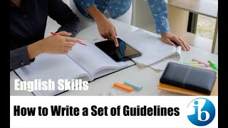 IB English B Set of Guidelines