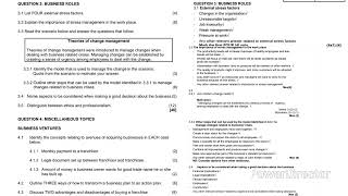 Grade 11 Business Study Term 2 | June Exam Paper 2 of 2025