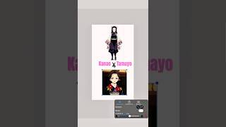 Kanae x Tamayo 🌸! Demonslayer Fusion Art #demonslayer #kanae #tamayo