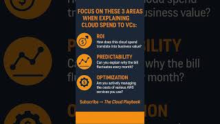 FOCUS ON THESE 3 AREAS TO EXPLAIN CLOUD SPENDING! #awscloud #cloudcomputing cloudspend #awsbilling