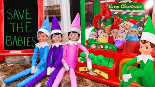 Elf Babies Stuck in Claw Machine!! Elf on the Shelf Day 23