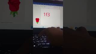 How to create a Rose emoji in MS Word using by keyword shortcuts#shortkey #mswordএরকাজ#tipsandtrick