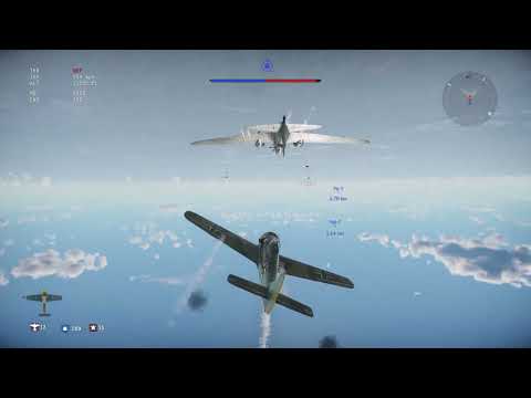 War Thunder! I head butted a plane with my plane and got away with it lol