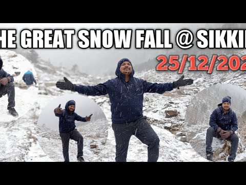 SNOW FALL AT CHANGU LAKE ,GANGTOK ,SIKKIM #snowfall2021 #gangtoksikkim #sikkim  #changulake