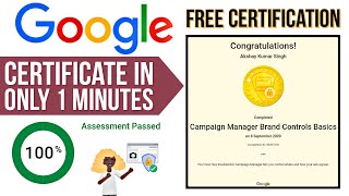Google Campaign Manager Brand Control Basics | Google Free Online Courses | Google Free Certificate