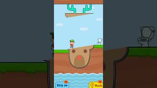 rush to toilet bridge puzzle game #viralshort #puzzlegame #slicetosave