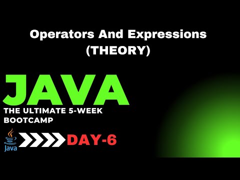 Operators And Expressions || 5 Week Bootcamp || Beginner To Advanced