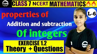 Integers class 7 propertiesof addition and subtraction|| Class 7 maths||@Shiksha ka Mandir