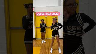 Harder than it looks😂💛 #basketball #cheerleading #highschoolsports #guessthecheer #gameshorts #fun