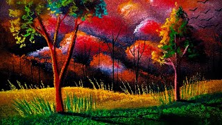 How to draw a beautiful scene #art #naturelandscape #pastelart #youtube