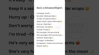 Advanced English #englishtips #englishvocabulary #learnenglish #vocabboost #learnenglish #english