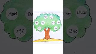 Family tree | How to make family tree easy step | Family tree project idea | Family tree for kids